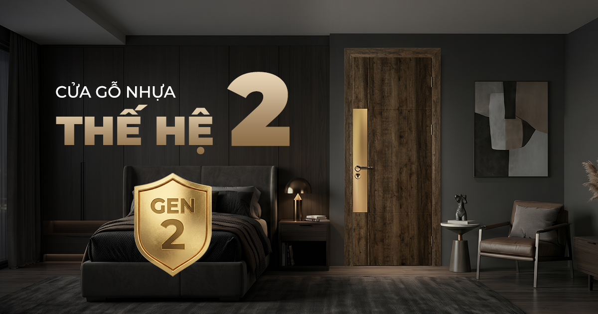 Cửa gỗ nhựa composite Nhựa Việt Pháp thế hệ 2