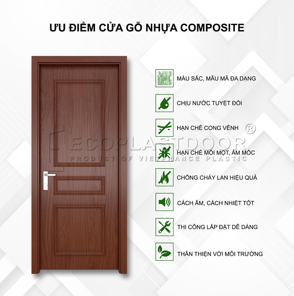 cửa nhựa composite - ưu điểm cửa nhựa composite