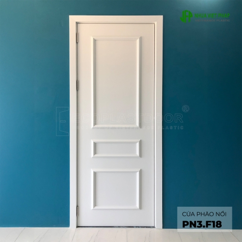 cửa gỗ nhựa phào nổi PN3F18