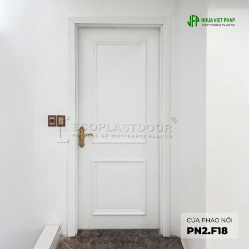 cửa gỗ nhựa phào nổi PN2F18